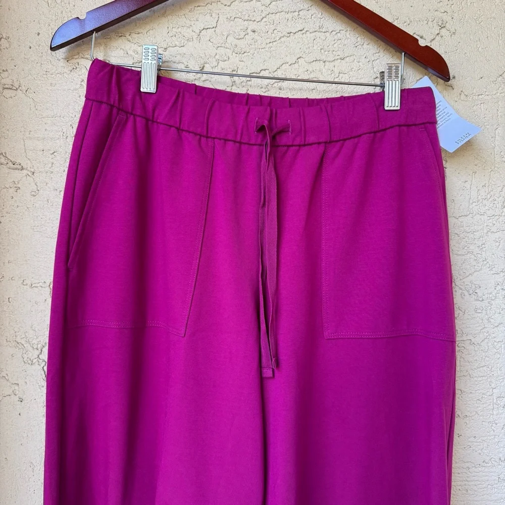 Eileen Fisher Sangria Wide Leg Cropped Pants XS Casual Comfort NWT - Picture 4 of 11